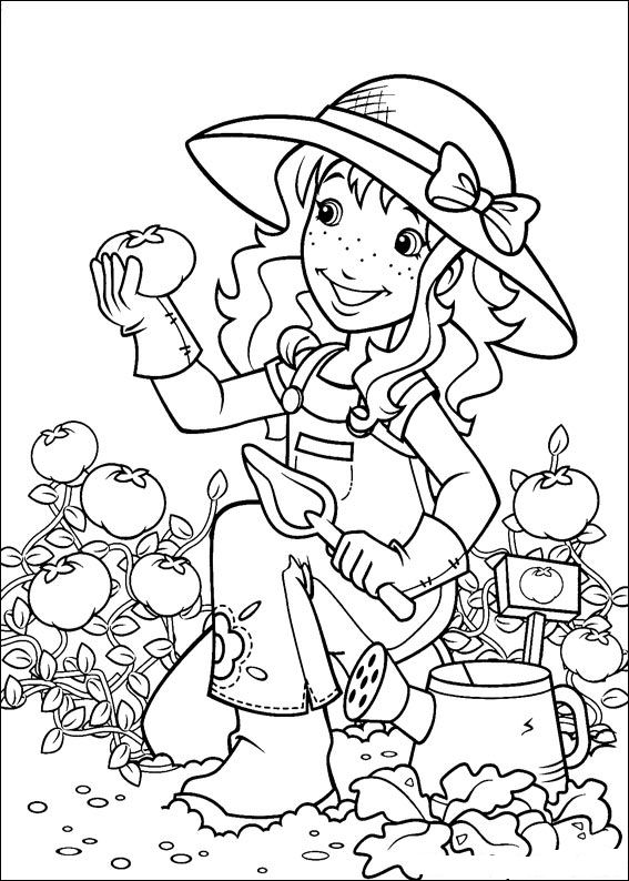 Plansa de colorat cu Holly Hobbie 7 54